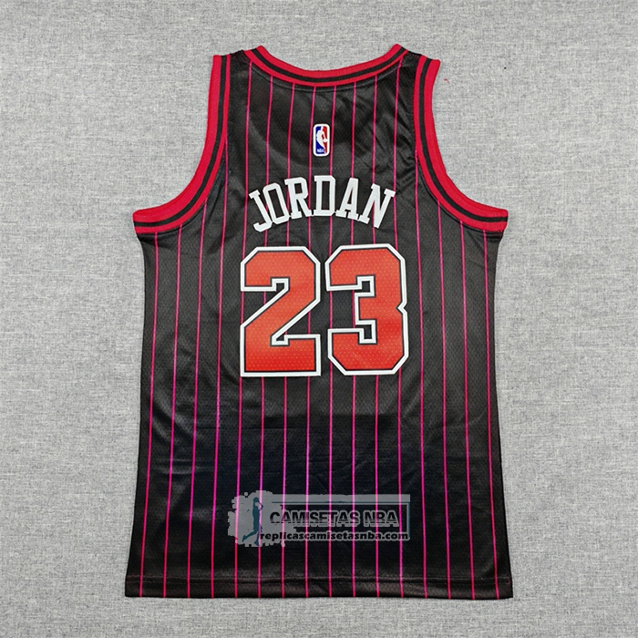 Camiseta Nino Chicago Bulls Michael Jordan NO 23 Statement 2025-26 Negro